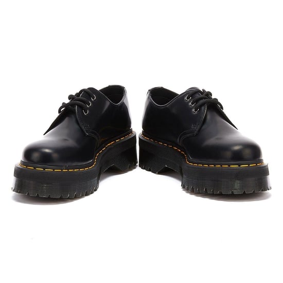 Zapatos para mujer Dr. Martens 1461 Quad de cuero liso - (Negro) - Image 4