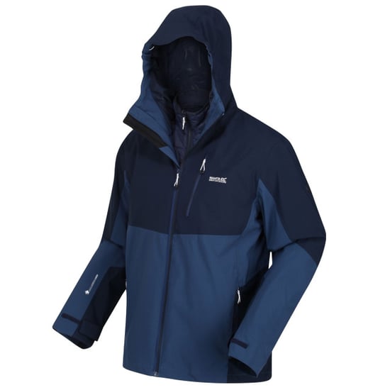 Regatta Mens Wentwood VII 3 in 1 Waterproof Jacket (Navy/Admiral Blue) - Image 3