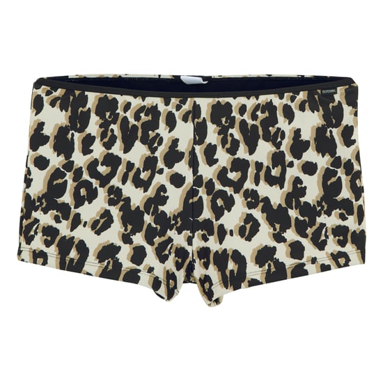 Regatta Womens/Ladies Aceana Leopard Print Bikini Bottoms (Natural/Black) - Image 1