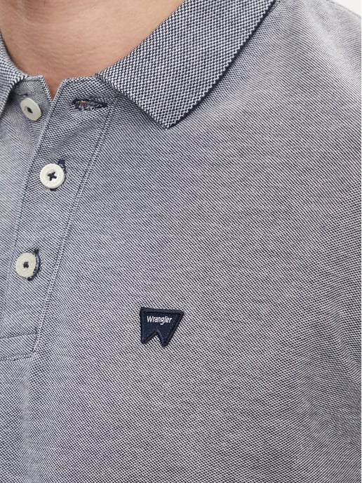 GB - Wrangler - REFINED POLO SHIRT NAVY - Image 4