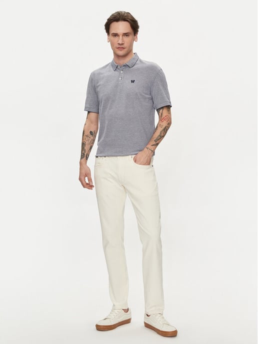 GB - Wrangler - REFINED POLO SHIRT NAVY - Image 5