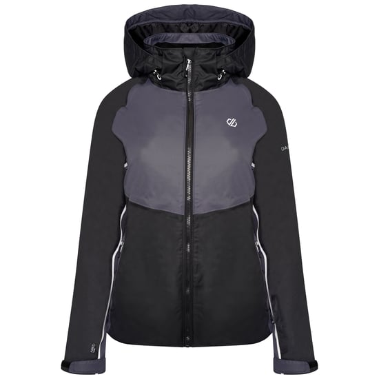 Regatta Womens/Ladies Radiate II Waterproof Ski Jacket (Black/Ebony Grey) - Image 1