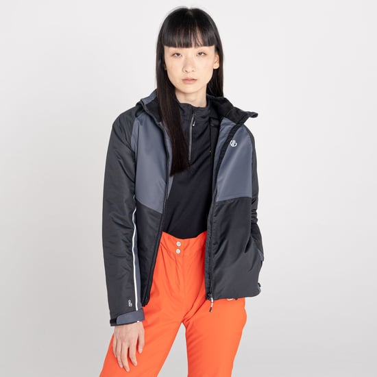Regatta Womens/Ladies Radiate II Waterproof Ski Jacket (Black/Ebony Grey) - Image 5