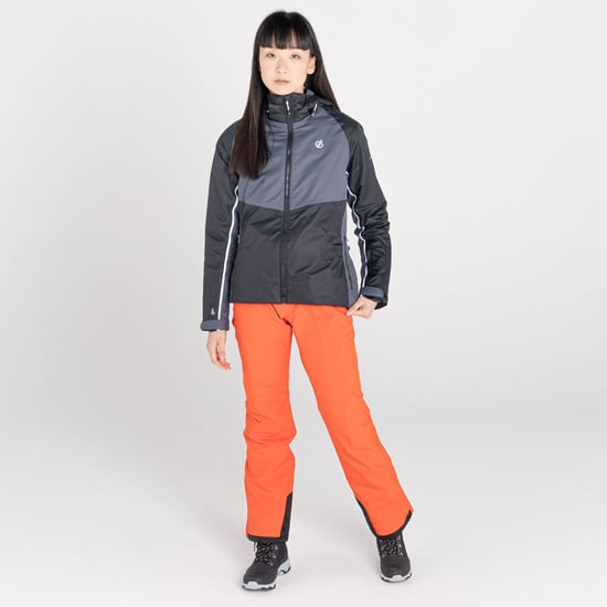 Regatta Womens/Ladies Radiate II Waterproof Ski Jacket (Black/Ebony Grey) - Image 6