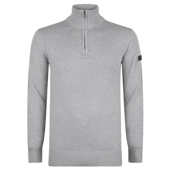 Presly & Sun Sweater Lewis Jersey de punto con cremallera Gris - Image 1