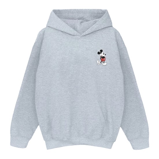 Disney Boys Mickey Mouse Kickin Retro Chest Hoodie (Sports Grey) - Image 6