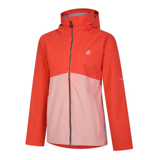 Dare 2B Womens/Ladies Trail Colour Block Waterproof Jacket (Neon Peach) - Image 3
