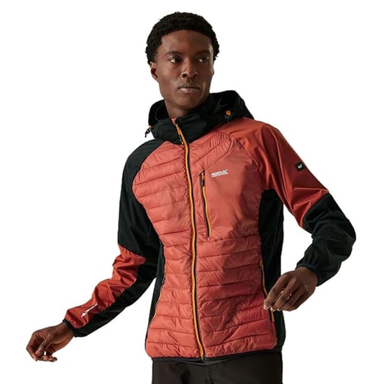 Regatta Mens Andreson Pro Hybrid Jacket (Black/Red Ochre) - Image 4