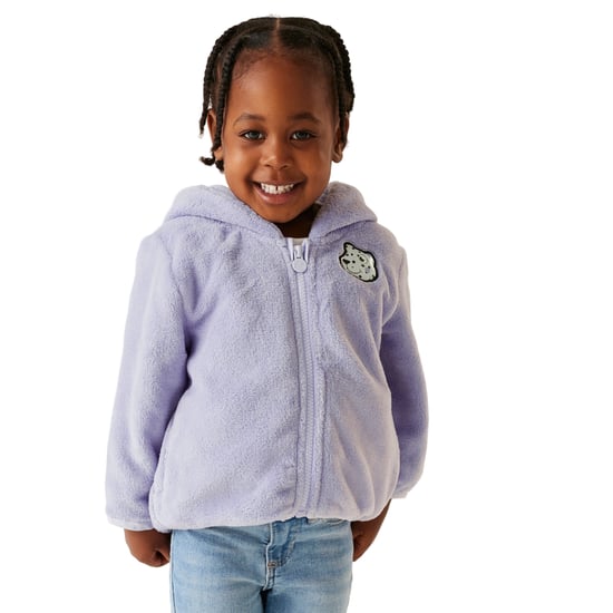 Regatta Childrens/Kids Shyla The Leopard Fleece Jacket (Lilac Frost) - Image 3