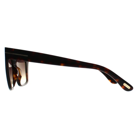 Tom Ford Cat Eye Mujer Brillante Habana Oscuro Marrón Gradiente Winona FT1030 - Image 2