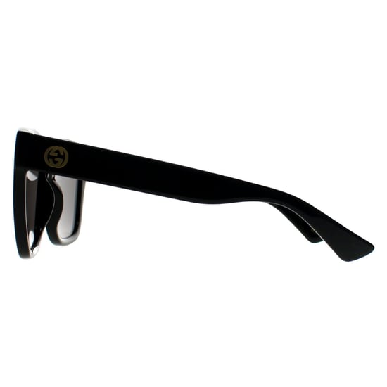 Gucci Cuadrado Mujer Negro Brillante Gris Oscuro GG1338S - Image 2