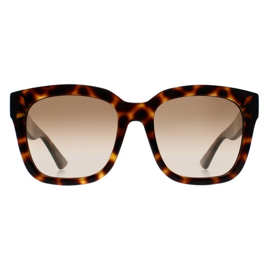 Gucci Cuadrado para Mujer Manchado Brillante Habana Marrón Gradiente GG1338S - Image 1