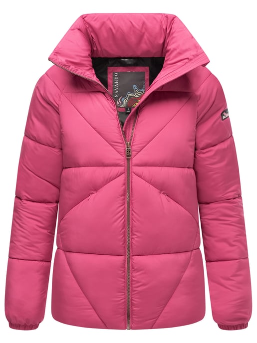 Chaqueta acolchada invierno mujer Navahoo Schokolinaa con cuello alto - Image 1
