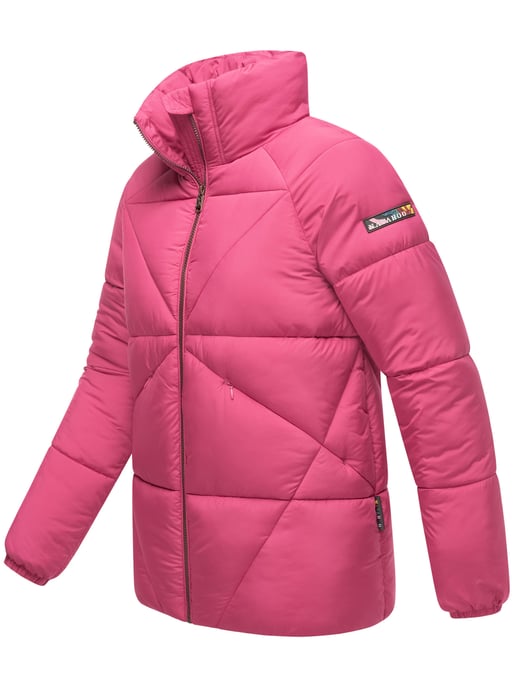 Chaqueta acolchada invierno mujer Navahoo Schokolinaa con cuello alto - Image 3