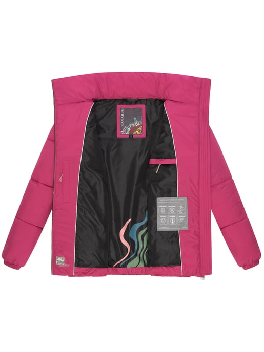 Chaqueta acolchada invierno mujer Navahoo Schokolinaa con cuello alto - Image 5