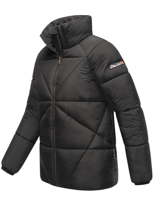 Chaqueta acolchada invierno mujer Navahoo Schokolinaa con cuello alto - Image 3