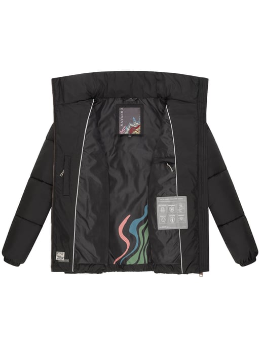 Chaqueta acolchada invierno mujer Navahoo Schokolinaa con cuello alto - Image 5