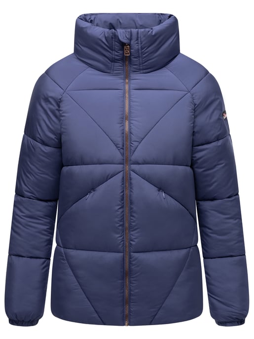 Chaqueta acolchada invierno mujer Navahoo Schokolinaa con cuello alto - Image 2