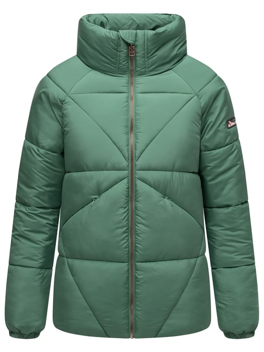 Chaqueta acolchada invierno mujer Navahoo Schokolinaa con cuello alto - Image 2