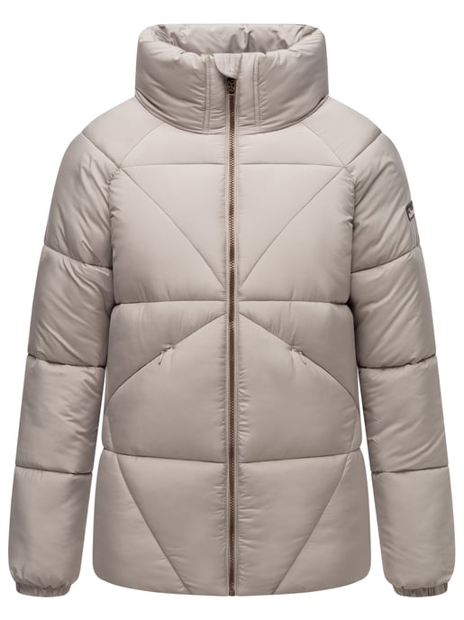 Chaqueta acolchada invierno mujer Navahoo Schokolinaa con cuello alto - Image 2