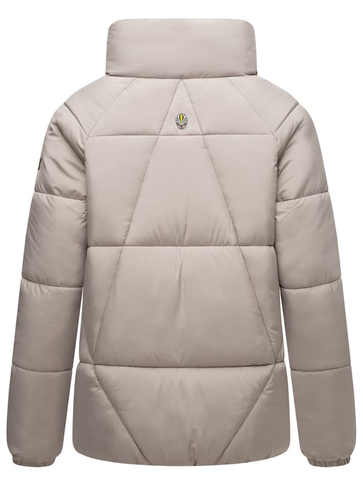 Chaqueta acolchada invierno mujer Navahoo Schokolinaa con cuello alto - Image 4