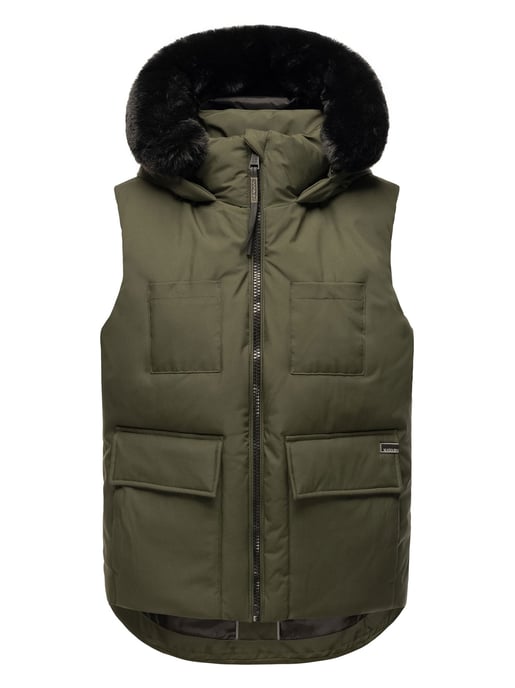 Chaleco de invierno para mujer Navahoo Cinnamon Bunny - cálido y elegante - Image 2