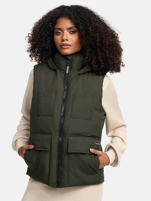 Chaleco de invierno para mujer Navahoo Cinnamon Bunny - cálido y elegante - Image 6