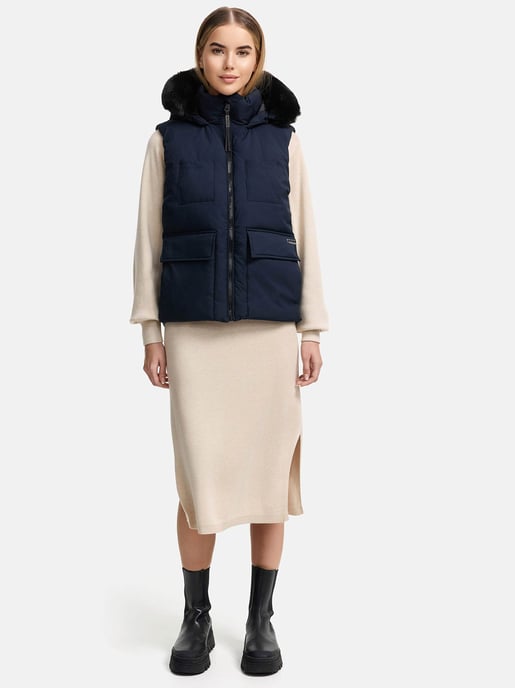 Chaleco de invierno para mujer Navahoo Cinnamon Bunny - cálido y elegante - Image 6