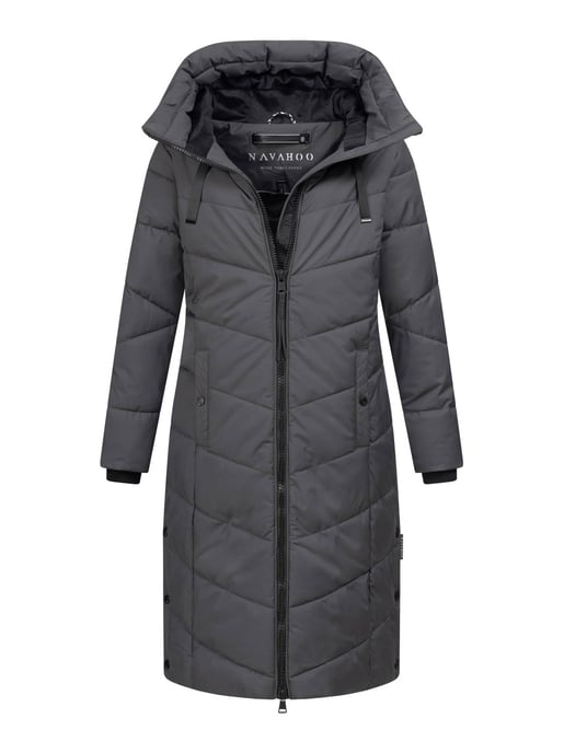 Abrigo acolchado de invierno para mujer Navahoo Smacking Bear - cálido y elegante - Image 1