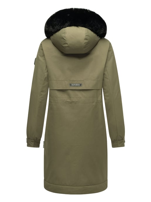Abrigo Parka de invierno mujer Navahoo Kaltwetterretter con cuello de pelo sintético - Image 5