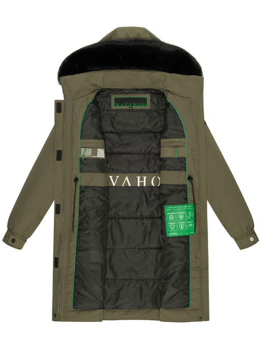 Abrigo Parka de invierno mujer Navahoo Kaltwetterretter con cuello de pelo sintético - Image 6