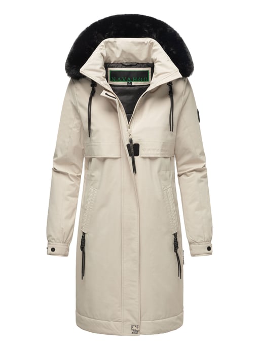Abrigo Parka de invierno mujer Navahoo Kaltwetterretter con cuello de pelo sintético - Image 1