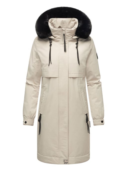 Abrigo Parka de invierno mujer Navahoo Kaltwetterretter con cuello de pelo sintético - Image 2