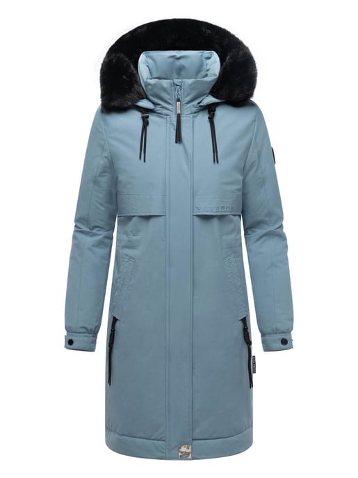 Abrigo Parka de invierno mujer Navahoo Kaltwetterretter con cuello de pelo sintético - Image 2