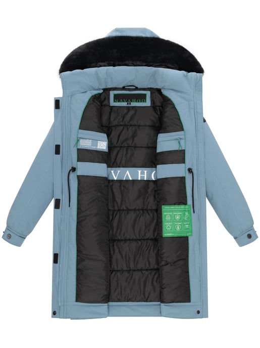 Abrigo Parka de invierno mujer Navahoo Kaltwetterretter con cuello de pelo sintético - Image 5