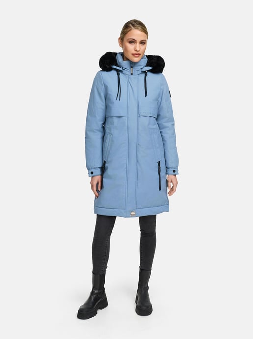Abrigo Parka de invierno mujer Navahoo Kaltwetterretter con cuello de pelo sintético - Image 6