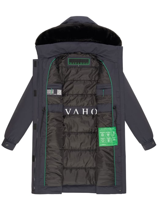 Abrigo Parka de invierno mujer Navahoo Kaltwetterretter con cuello de pelo sintético - Image 6