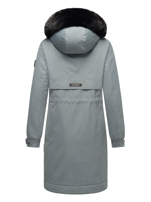 Abrigo Parka de invierno mujer Navahoo Kaltwetterretter con cuello de pelo sintético - Image 5