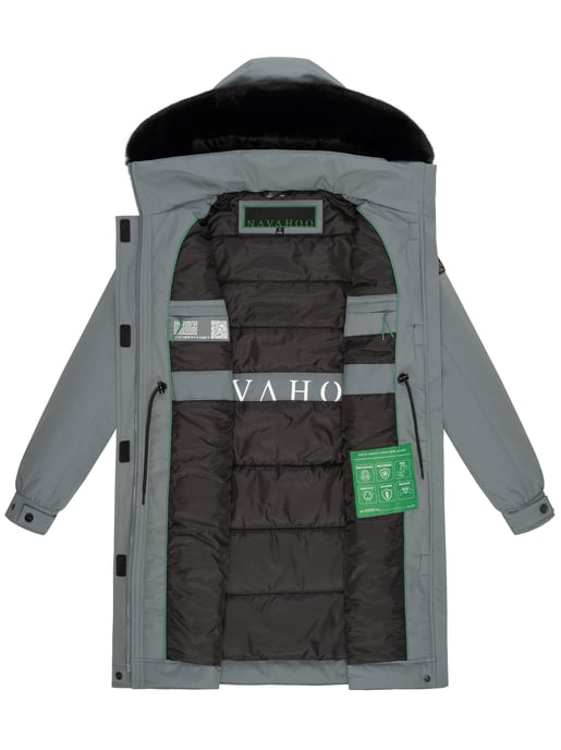 Abrigo Parka de invierno mujer Navahoo Kaltwetterretter con cuello de pelo sintético - Image 6