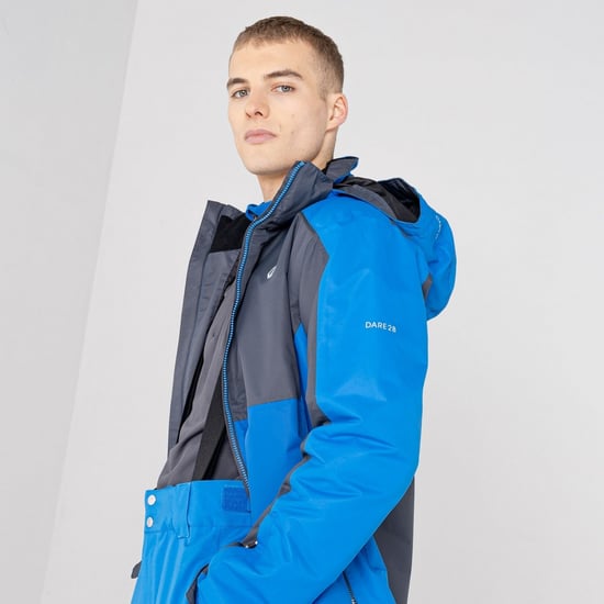 Dare 2B Mens Observe II Waterproof Ski Jacket (Athletic Blue/Ebony Grey) - Image 4