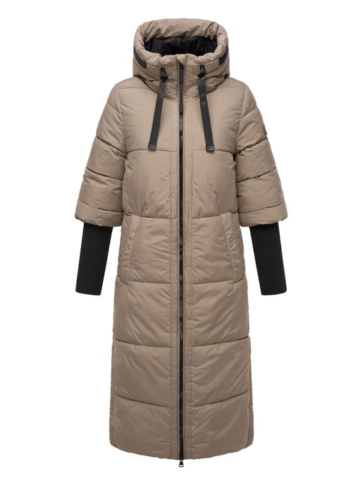Chaqueta acolchada para mujer Navahoo Ciao Meow – Extra larga y cálida - Image 2