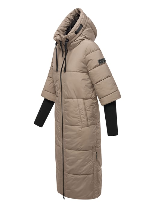 Chaqueta acolchada para mujer Navahoo Ciao Meow – Extra larga y cálida - Image 3