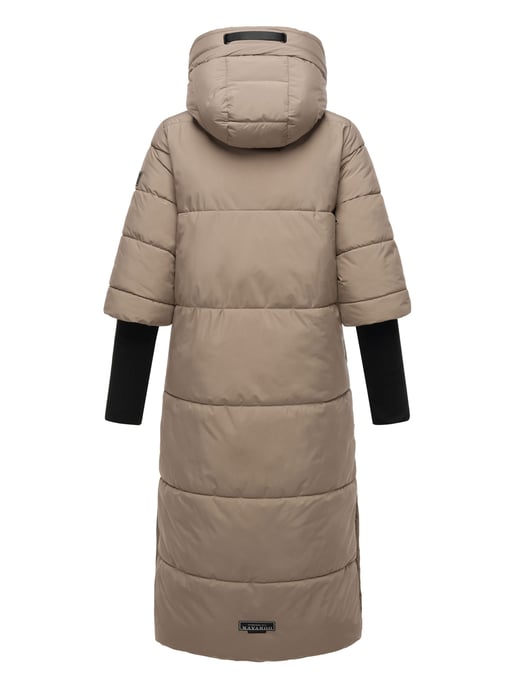 Chaqueta acolchada para mujer Navahoo Ciao Meow – Extra larga y cálida - Image 4
