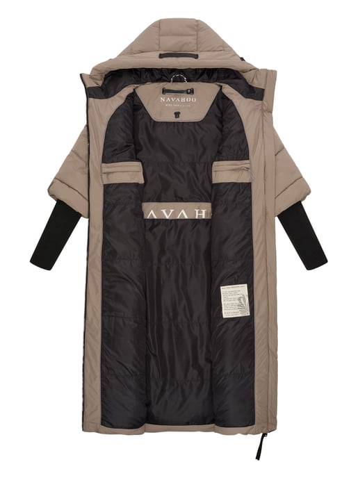 Chaqueta acolchada para mujer Navahoo Ciao Meow – Extra larga y cálida - Image 5