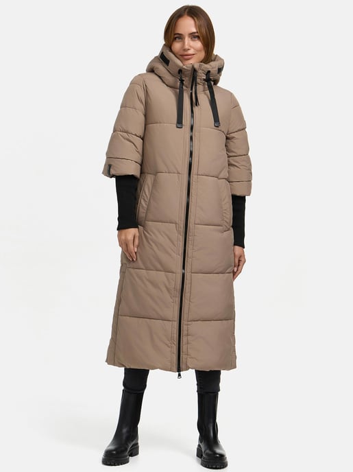Chaqueta acolchada para mujer Navahoo Ciao Meow – Extra larga y cálida - Image 6