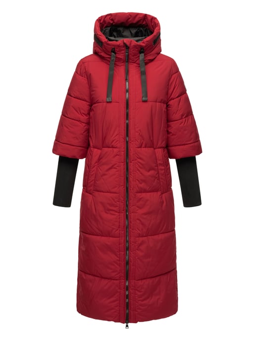 Chaqueta acolchada para mujer Navahoo Ciao Meow – Extra larga y cálida - Image 2