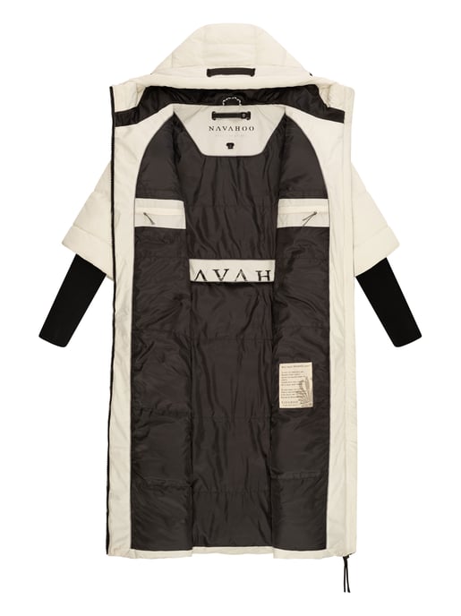 Chaqueta acolchada para mujer Navahoo Ciao Meow – Extra larga y cálida - Image 5