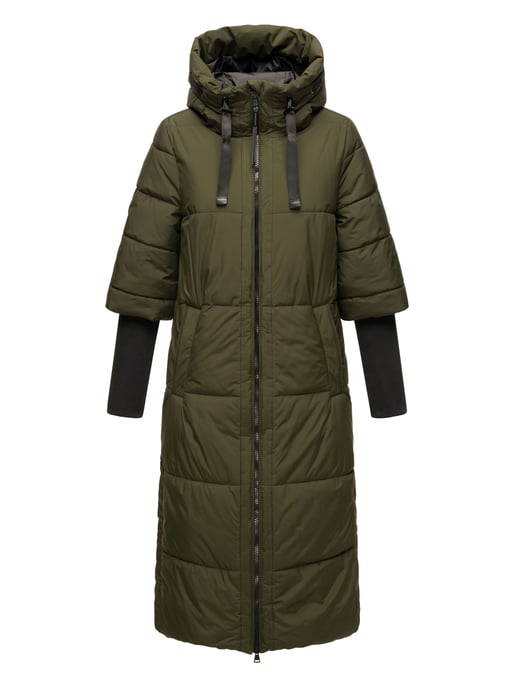 Chaqueta acolchada para mujer Navahoo Ciao Meow – Extra larga y cálida - Image 2