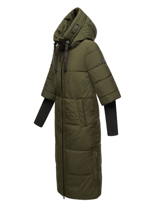 Chaqueta acolchada para mujer Navahoo Ciao Meow – Extra larga y cálida - Image 3