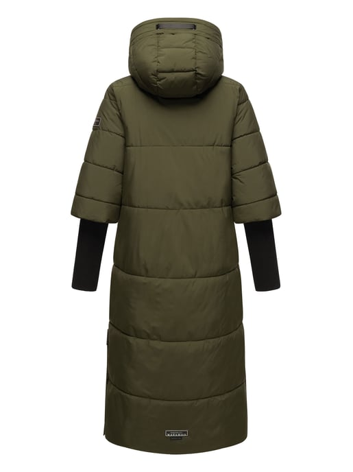Chaqueta acolchada para mujer Navahoo Ciao Meow – Extra larga y cálida - Image 4